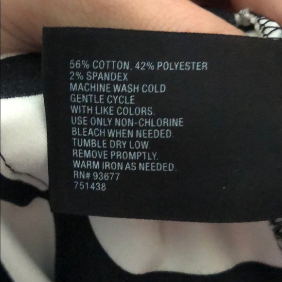 Black and White Skirt. Worn once. - Picture 4 of 4